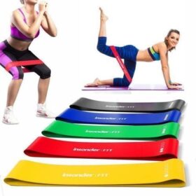 Lot de 5 Bandes de Résistance (Élastique-Pour sport)