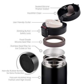 Mug Isotherme 350 ml en Acier Inoxydable