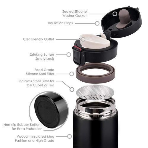 Mug Isotherme 350 ml en Acier Inoxydable Mug Isotherme 350 ml en Acier Inoxydable