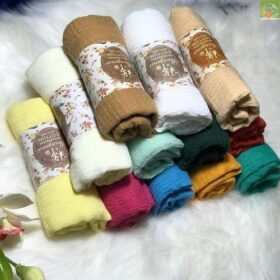 Pack de 12 Voiles Habiba pour Femme – 100% Coton – Multicolore