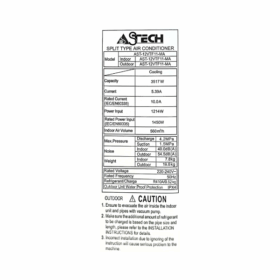 Split Astech 12VTF111 - 12000 BTU - (Inverter - Wifi) – Image 9