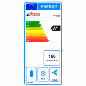 Réfrigérateur bar Astech FP-119SG -86 L – Image 3