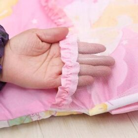 Lit d’Appoint Bébé Portable avec Moustiquaire - Pliable, Léger, avec Matelas et Jouet Musical - Rose – Image 3
