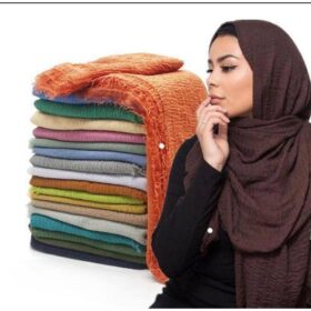 Pack de 12 Voiles Habiba pour Femme – 100% Coton – Multicolore