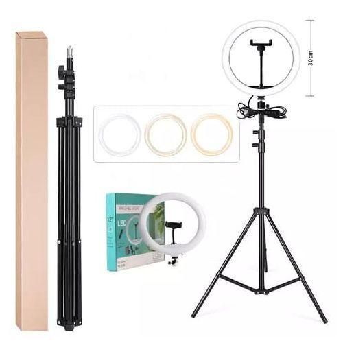 Anneau Lumineux LED Ring Light 10" – Support Trépied – 3 Modes de Lumière – Noir Anneau Lumineux LED Ring Light 10" – Support Trépied – 3 Modes de Lumière – Noir