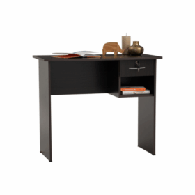 Table de Bureau ECO 3' finition Light Cappuccino 1119027- (1 tiroirs + espace de rangement) – Image 6