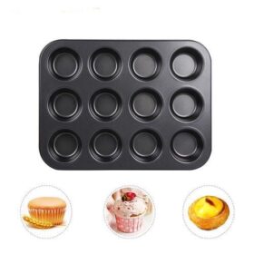 Moule à Gâteau Antiadhésif – Set de 12 Moules