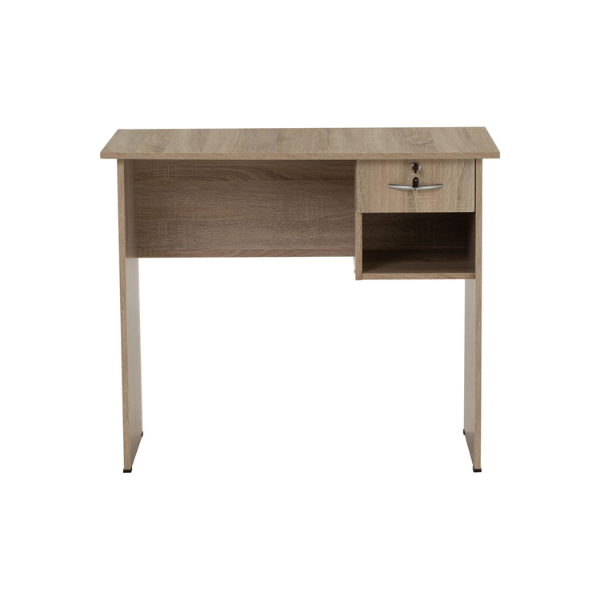 Table de Bureau ECO 3' finition Sonoma 123017 - (1 tiroirs + espace de rangement) Table de Bureau ECO 3' finition Sonoma 123017 - (1 tiroirs + espace de rangement)