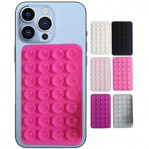 Support téléphone à ventouse pour selfie – Adhésif mural / miroir, mains libres avec porte-cartes Support téléphone à ventouse pour selfie – Adhésif mural / miroir, mains libres avec porte-cartes