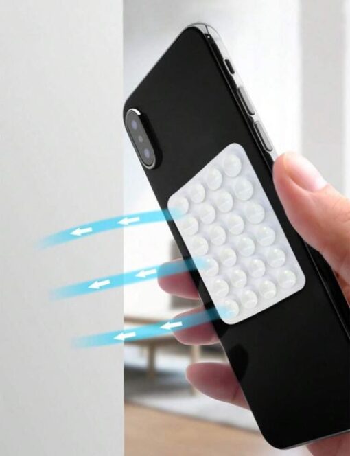 Support téléphone à ventouse pour selfie – Adhésif mural / miroir, mains libres avec porte-cartes Support téléphone à ventouse pour selfie – Adhésif mural / miroir, mains libres avec porte-cartes