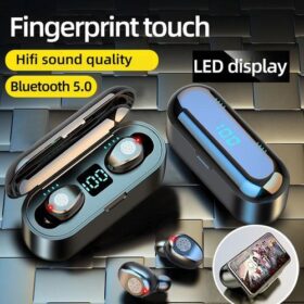 Écouteurs Bluetooth F9 avec Powerbank & Empreinte Intégrée – Haute Qualité & Polyvalence – Image 2