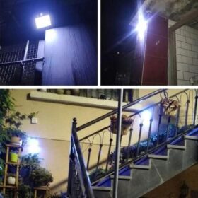 Lampe LED Solaire Extérieure – Capteur de Mouvement & Crépusculaire – Étanche IP65 – Éclairage Jardin, Allée, Cour – Noir – Image 3