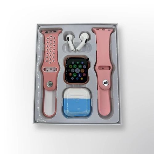 Montre Connectée T55 PRO MAX avec Écouteurs Bluetooth et 2 Bracelets – Rose Montre Connectée T55 PRO MAX avec Écouteurs Bluetooth et 2 Bracelets – Rose