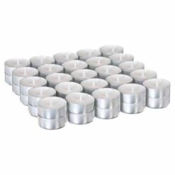 Lot de 50 Bougies Chauffe-Plat – Durée 4h, Idéales pour Photophores & Ambiance