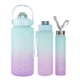 Lot de 3 Bouteilles pour Sport et Musculation - couleur aleatoire – Image 3