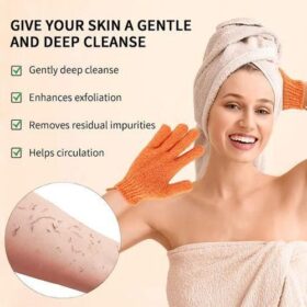 Gant Exfoliant Hammam Kessa – Crêpe Douce – Pour Corps & Visage – Image 3