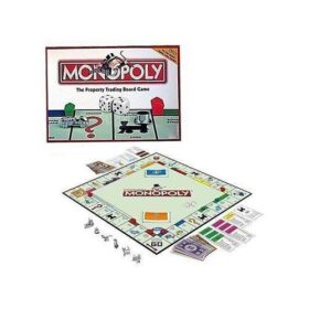 Jeu de Société Monopoly Éducatif – 2 à 8 Joueurs – Dès 8 Ans – Version Famille – Blanc et Noir