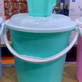 Seau à Eau avec Couvercle + Pot Offert - 20 Litres - Transparent – Image 3