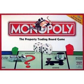Jeu de Société Monopoly Éducatif – 2 à 8 Joueurs – Dès 8 Ans – Version Famille – Blanc et Noir