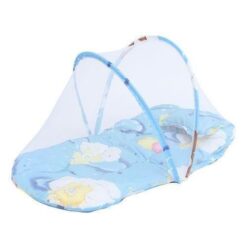 Tente Moustiquaire Bébé Portable – Avec Matelas, Oreiller & Jouet Musical – Pliable et Respirante