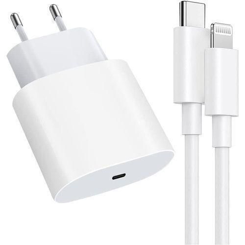 Chargeur Rapide 50W à Double Port USB-C - Compatible iPhone et Android - Blanc Chargeur Rapide 50W à Double Port USB-C - Compatible iPhone et Android - Blanc