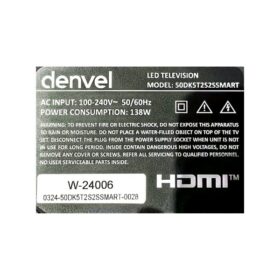 Téléviseur Denvel 50" 50DK5 Smart Tv -Web'OS TV-4K – Image 8