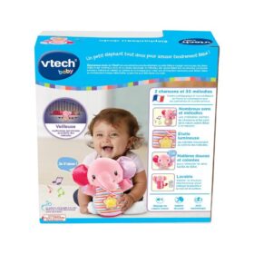 Éléphanteau Dodo Rose – Peluche Interactive et Apaisante pour Bébé – Image 3