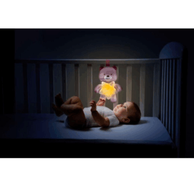 Goodnight Bear - Ours Interactif Rose | Veilleuse et Compagnon Apaisant pour Bébé – Image 3