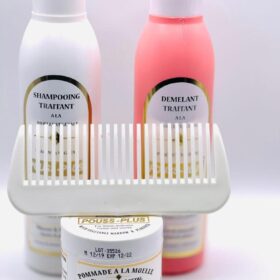 Gamme Cheveux « Pousse Plus » – Shampoing Démêlant et Pommade Régénérante