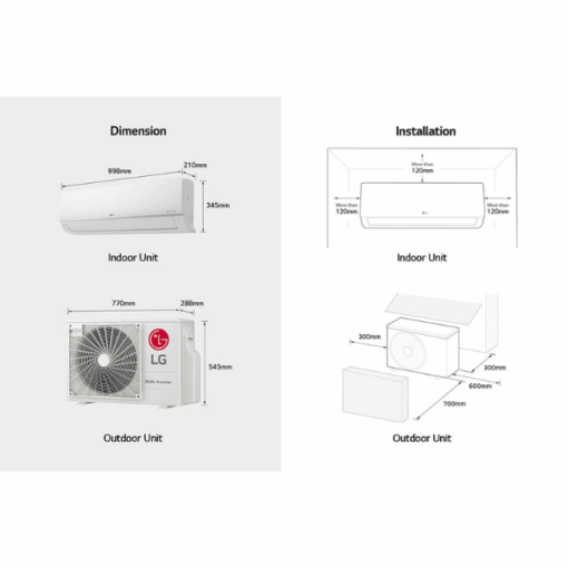 Split LG S4-Q18KL28E - 18000 BTU - (DUALCOOL (Double-Inverter)) Split LG S4-Q18KL28E - 18000 BTU - (DUALCOOL (Double-Inverter))