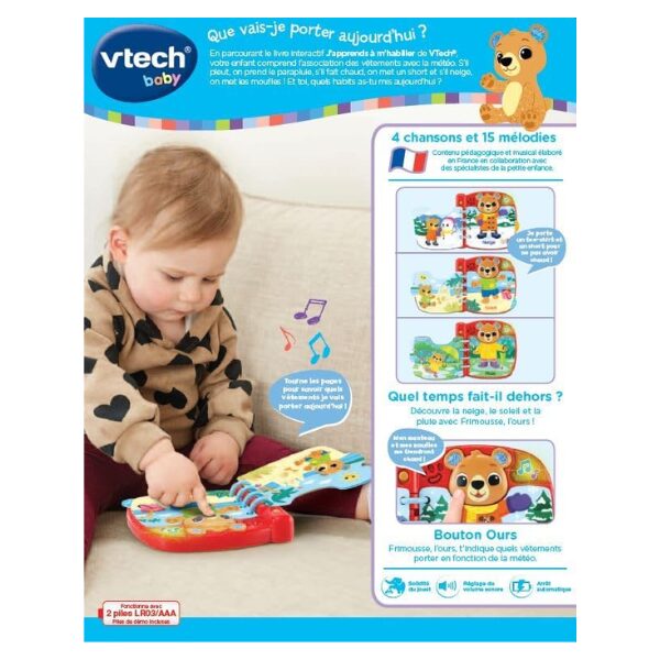 Livre J’apprends À M’Habiller-Vtech Livre J’apprends À M’Habiller-Vtech