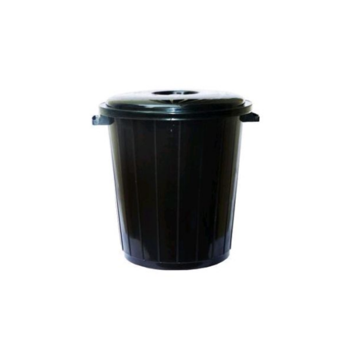 Poubelle de Maison en Plastique - 25 Litres - Noir