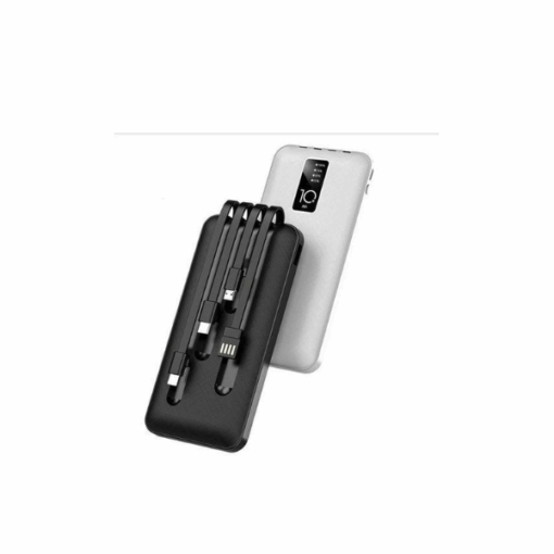 Power Bank Portable-10000mAh ( 4 Câbles Intégrés) Power Bank Portable-10000mAh ( 4 Câbles Intégrés)