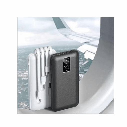Power Bank Portable-10000mAh ( 4 Câbles Intégrés) Power Bank Portable-10000mAh ( 4 Câbles Intégrés)