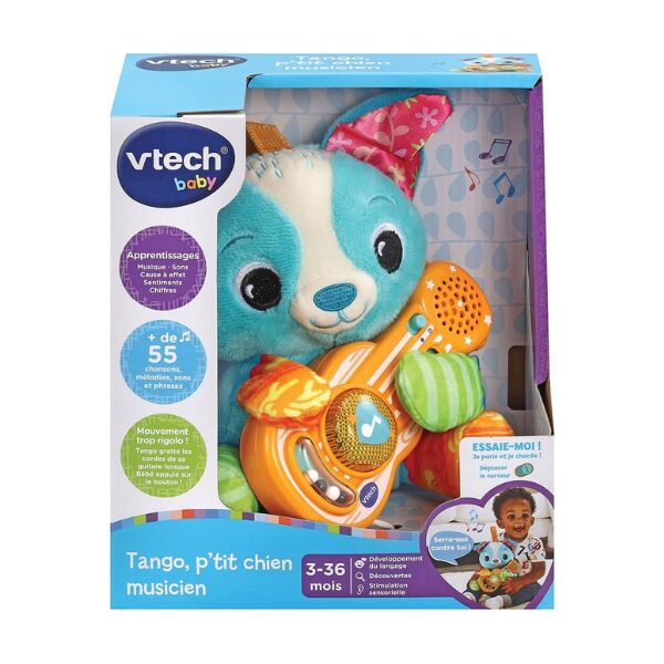 Tango-P'tit Chien Musicien (Peluche Chiot Bébé avec Guitare Interactive) Tango-P'tit Chien Musicien (Peluche Chiot Bébé avec Guitare Interactive)