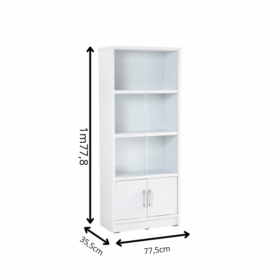 Meuble de rangement HAVIR - 522027 (4 compartiments- vitré) – Image 8