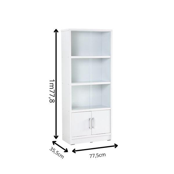 Meuble de rangement HAVIR - 522027 (4 compartiments- vitré) Meuble de rangement HAVIR - 522027 (4 compartiments- vitré)
