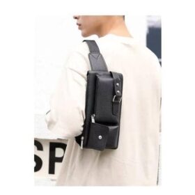 Sacoche Bandoulière Multi-Usage – Compacte & Pratique – Noir