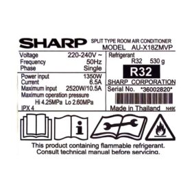 Split Sharp AH-X18ZMVP - 18000 BTU - Inverter (Plasmacluster) – Image 5