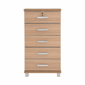 Commode de rangement 5 Tiroirs NAOMI finition Ébène- 351004 – Image 2