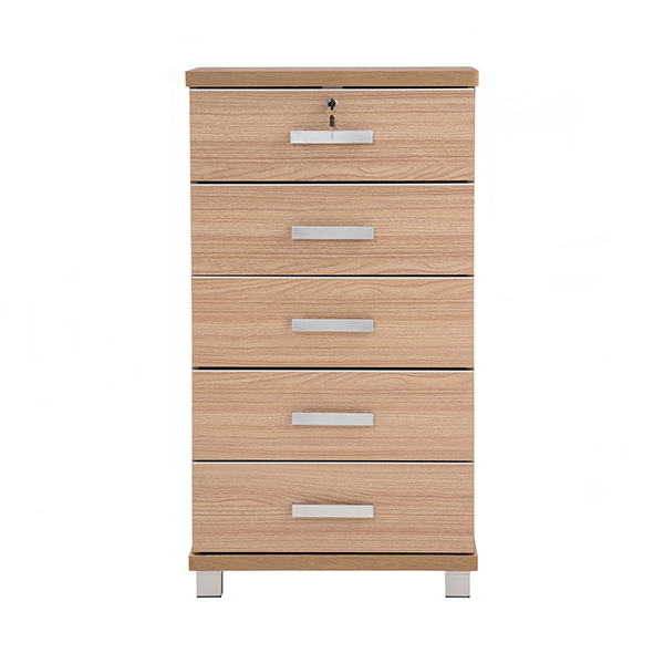 Commode de rangement 5 Tiroirs NAOMI finition Ébène- 351004 Commode de rangement 5 Tiroirs NAOMI finition Ébène- 351004