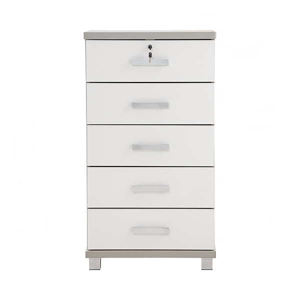 Commode de rangement 5 Tiroirs NAOMI finition Blanc- 351006 Commode de rangement 5 Tiroirs NAOMI finition Blanc- 351006
