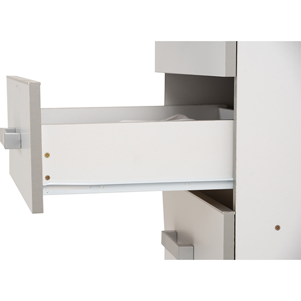 Commode de rangement 5 Tiroirs NAOMI finition Blanc- 351006 Commode de rangement 5 Tiroirs NAOMI finition Blanc- 351006