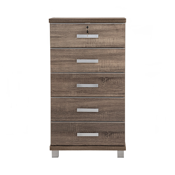 Commode de rangement 5 Tiroirs NAOMI finition Sonoma- 351005 Commode de rangement 5 Tiroirs NAOMI finition Sonoma- 351005