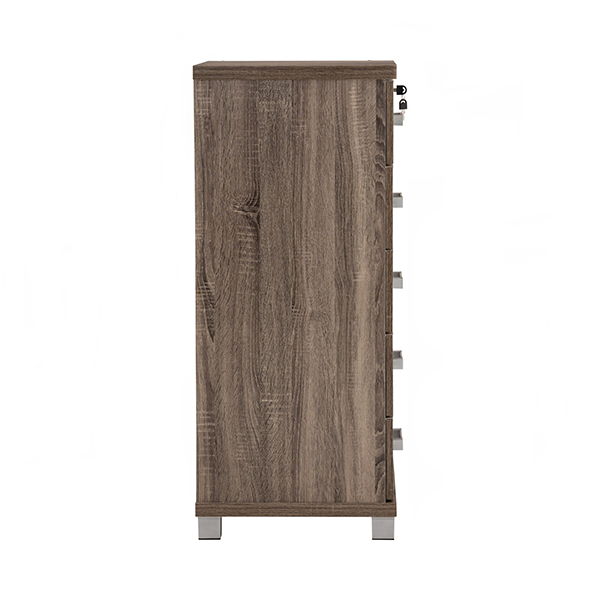 Commode de rangement 5 Tiroirs NAOMI finition Sonoma- 351005 Commode de rangement 5 Tiroirs NAOMI finition Sonoma- 351005