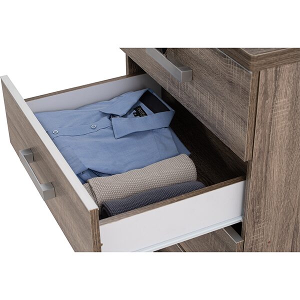 Commode de rangement 5 Tiroirs NAOMI finition Sonoma- 351005 Commode de rangement 5 Tiroirs NAOMI finition Sonoma- 351005