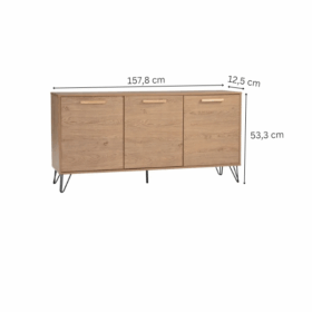 Commode SAMOS 1.49M - 344029 - (6 étagères) – Image 6