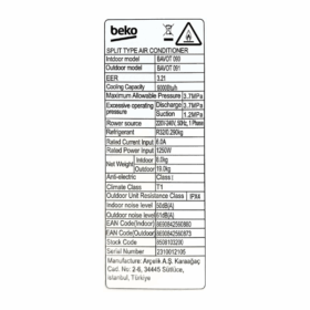 Split Beko BAVOT 090NG - 9000 BTU (Inverter) – Image 6