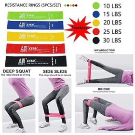 Lot de 5 Bandes de Résistance (Élastique-Pour sport) – Image 4