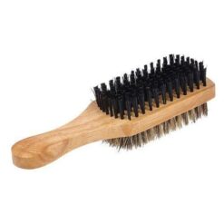 Brosse à Cheveux Wave Double Face en Bois – Poils de Sanglier – Pour Coiffures Stylées